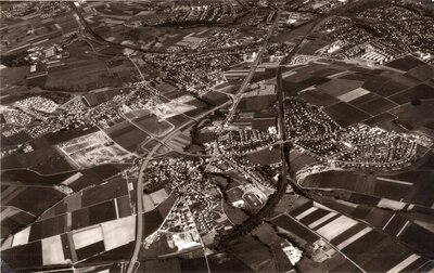 Vellmar_Luftaufnahme_Stadtzentrum mit Blick nach Frommershausen